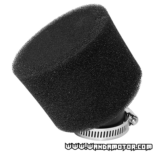 Foam air filter 38mm black